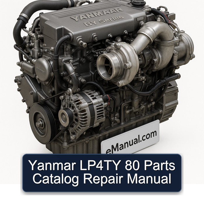 Yanmar LP4TY 80 Parts Catalog Repair Manual 