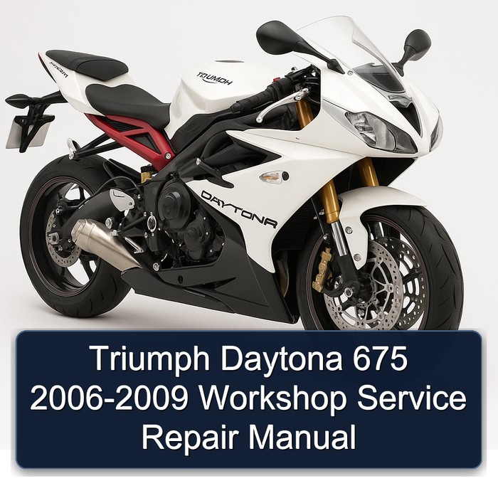 Triumph Daytona 675 2006-2009 Workshop Manual de servicio y reparación