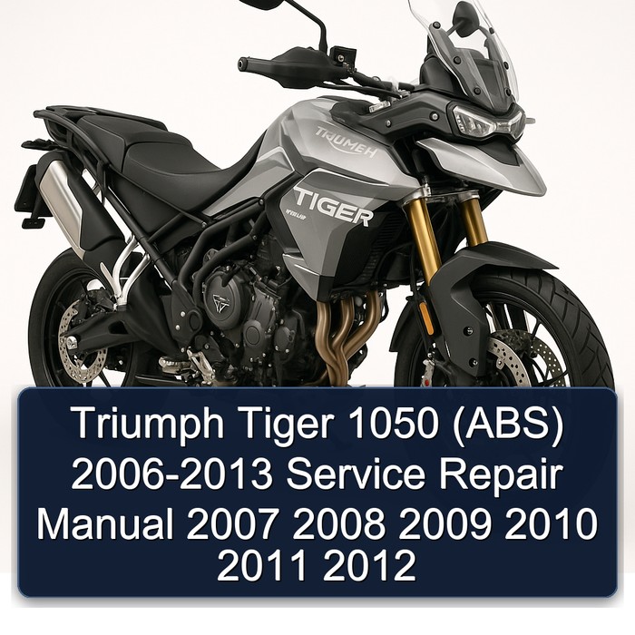 Triumph Tiger 1050 (ABS) 2006-2013 Manual de servicio y reparación 2007 2008 2009 2010 2011 2012