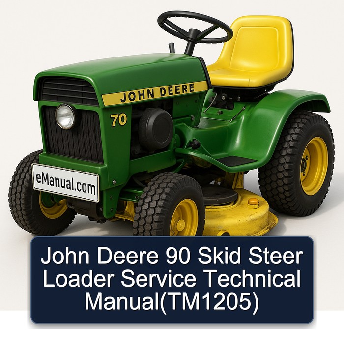 Manual Técnico de Servicio para Cargadora de Orugas John Deere 90 (TM1205)