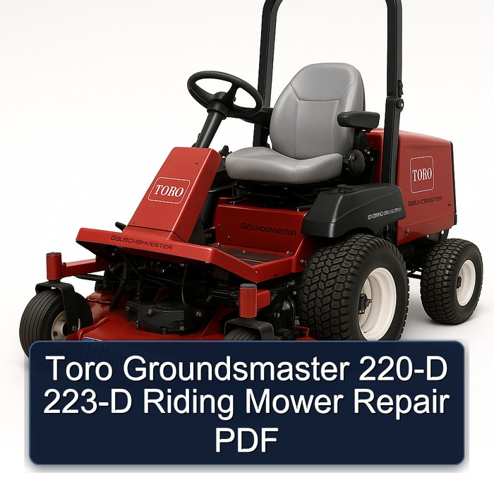 Manual de Reparación de Cortacéspedes Toro Groundsmaster 220-D y 223-D