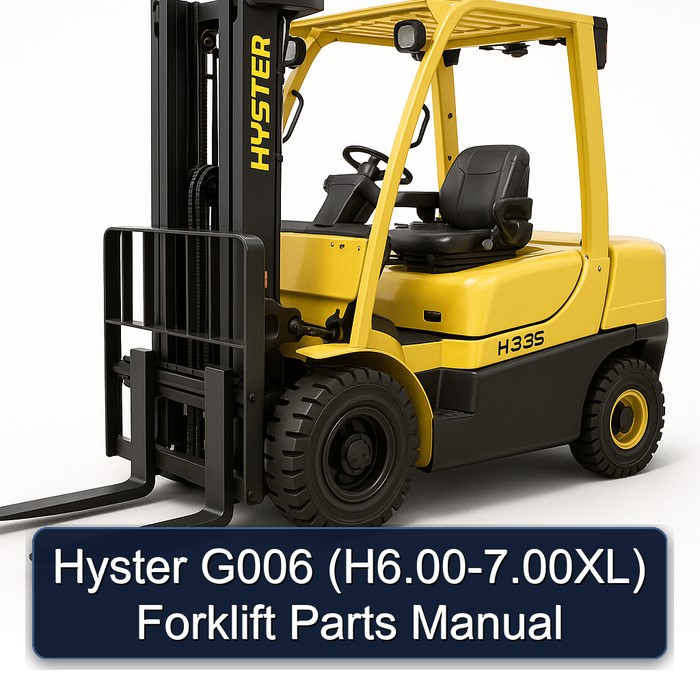 Hyster G006 (H6.00-7.00XL) Gabelstapler Teilehandbuch