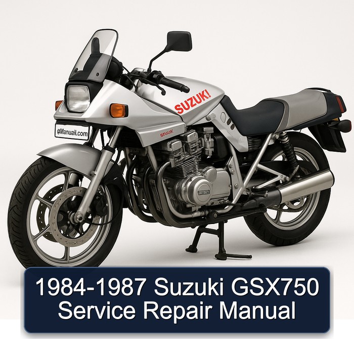 1984-1987 Suzuki GSX750 Manual de servicio y reparación