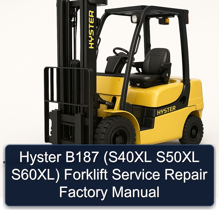 Manual de Servicio y Reparación de la Carretilla Elevadora Hyster B187 (S40XL S50XL S60XL)