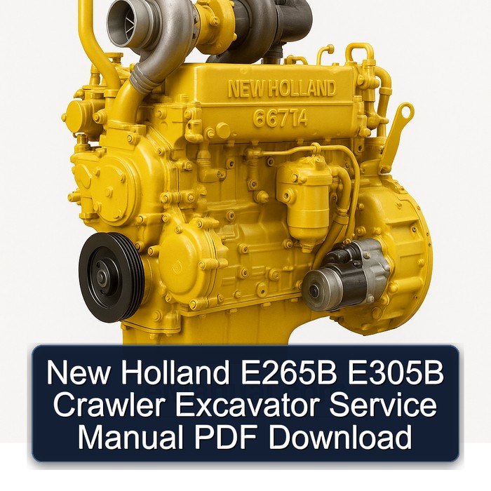 Manual de Servicio Excavadora de Cadenas New Holland E265B E305B PDF