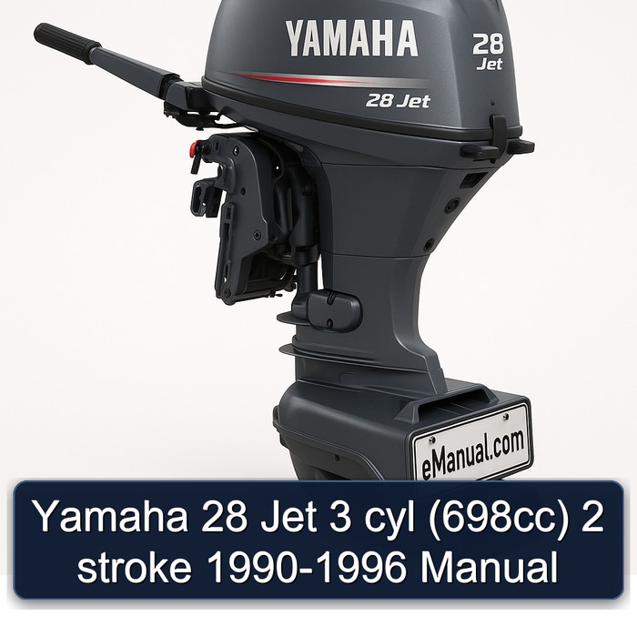 Yamaha 28 Jet 3 cyl (698cc) 2 stroke 1990-1996 Manual