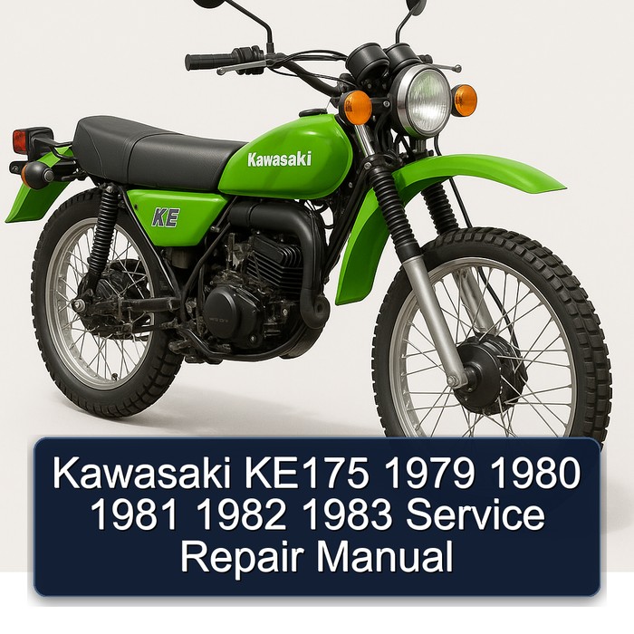 Kawasaki KE175 1979 1980 1981 1982 1983 Manual de servicio y reparación