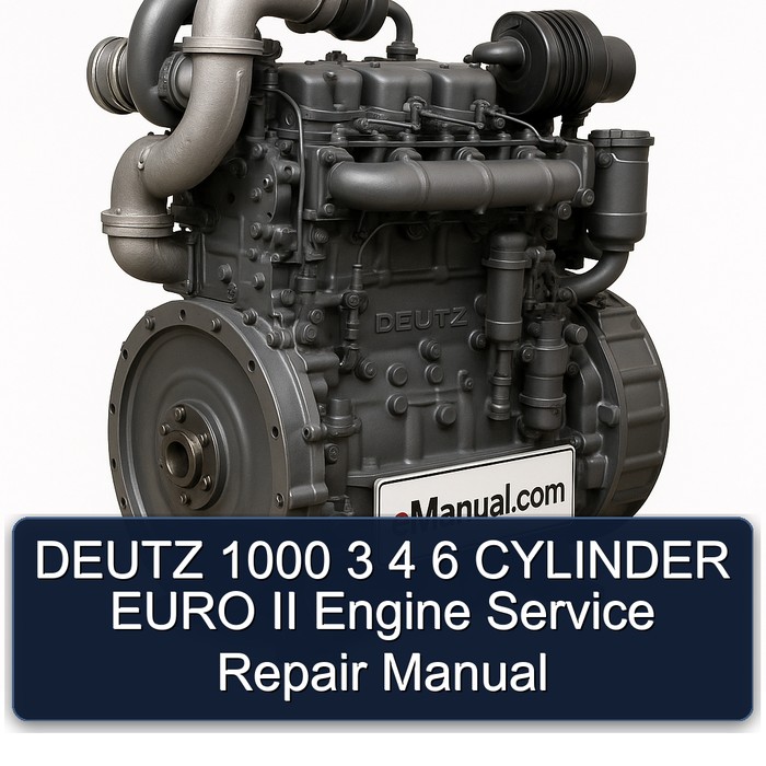 DEUTZ 1000 3-6 Zylinder Euro II Motor Service- und Reparaturhandbuch