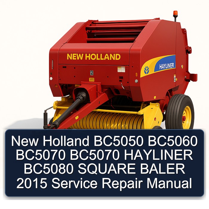 New Holland BC5050 BC5060 BC5070 BC5070 HAYLINER BC5080 SQUARE BALER 2015 Service Repair Manual