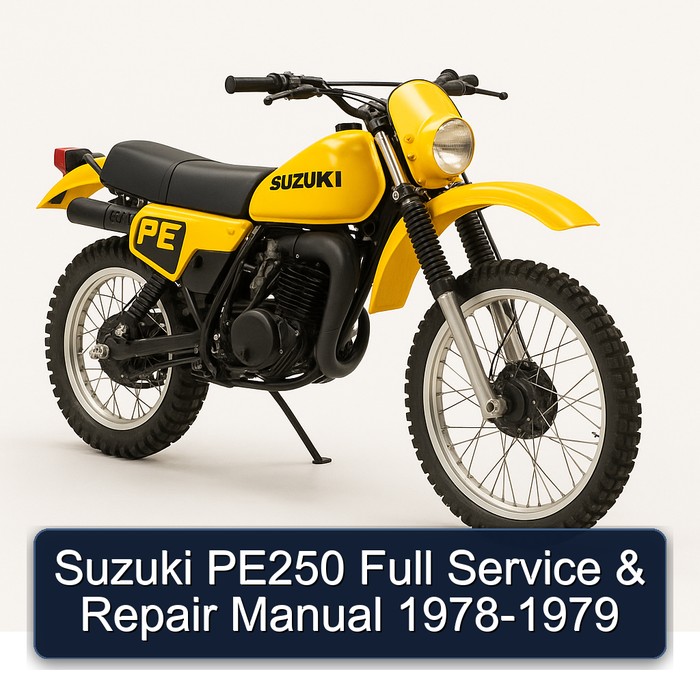 Suzuki PE250 Full Manual de servicio y reparación 1978-1979