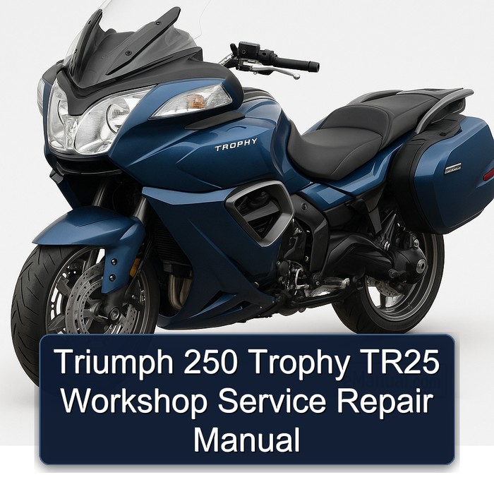 Triumph 250 Trophy TR25 Workshop Manual de servicio y reparación