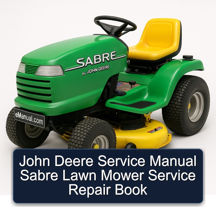 John Deere Service Manual Sabre Lawn Mower Service Repair Book