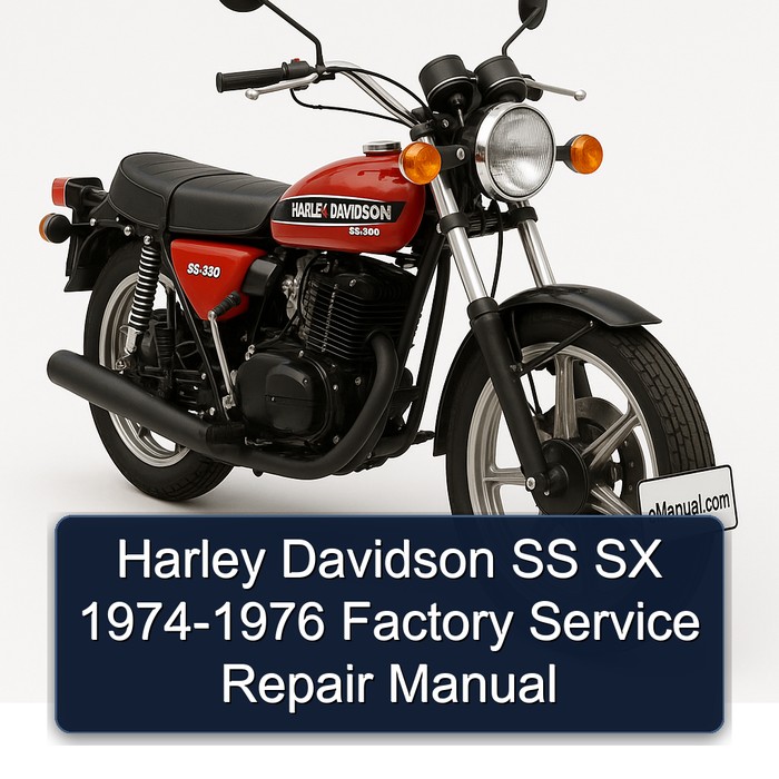 Harley Davidson SS SX 1974-1976 Factory Manual de servicio y reparación