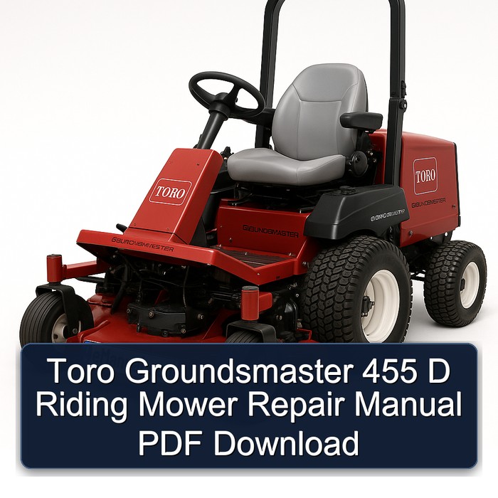Manual de Reparación Toro Groundsmaster 455 D - Descarga PDF