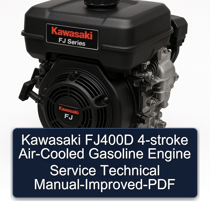 Kawasaki FJ400D 4-Takt Luftgekühlter Benzinmotor - Servicehandbuch (verbessert)
