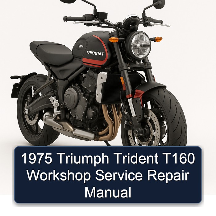 1975 Triumph Trident T160 Workshop Service Repair Manual