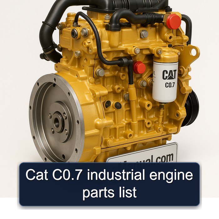 Lista de Piezas de Motor Industrial Cat C0.7