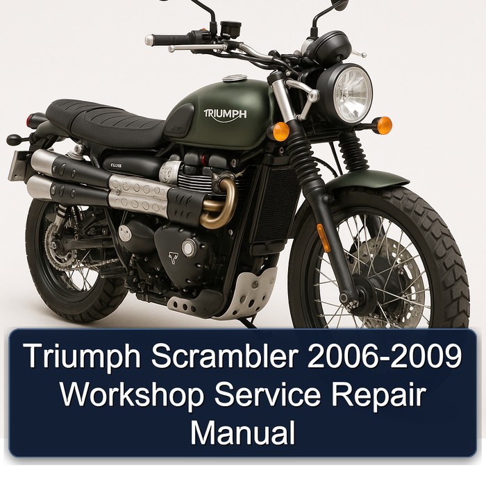 Triumph Scrambler 2006-2009 Workshop Manual de servicio y reparación