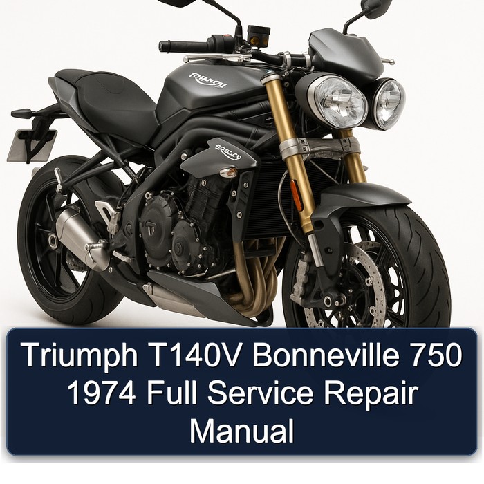 Triumph T140V Bonneville 750 1974 Full Manual de servicio y reparación