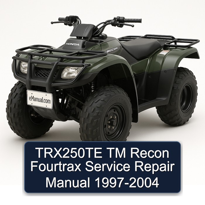 TRX250TE TM Recon Fourtrax Service Repair Manual 1997-2004