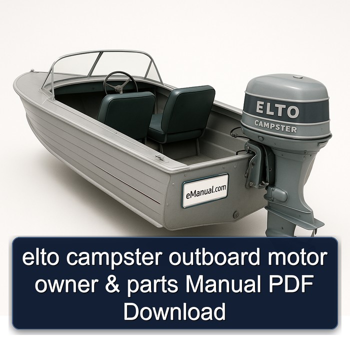 Manual del Propietario y Piezas de Repuesto para Motor Fuera de Borda Elto Campster (PDF)