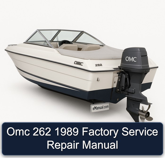 Omc 262 1989 Factory Service Repair Manual