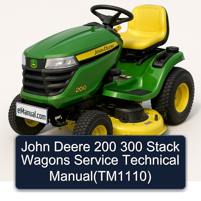 John Deere 200/300 Stackwagen Servicehandbuch (TM1110)