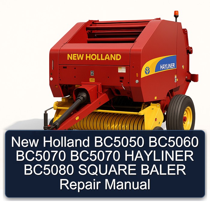 Manual de Reparación - New Holland BC5050, BC5060, BC5070, BC5070 HAYLINER, BC5080 Empacadora Cuadrada