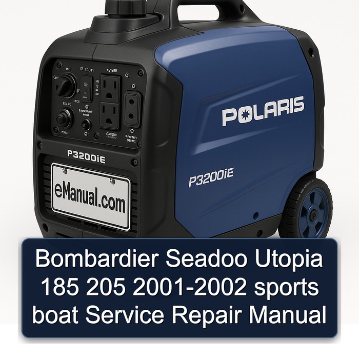 Bombardier Seadoo Utopia 185 205 2001-2002 sports boat Manual de servicio y reparación