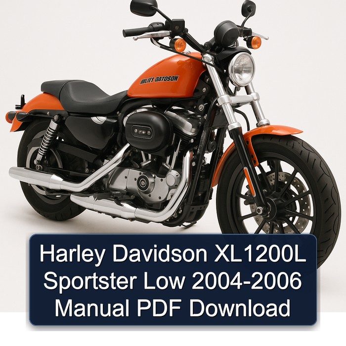 Harley Davidson XL1200L Sportster Low 2004-2006 Manual PDF Download