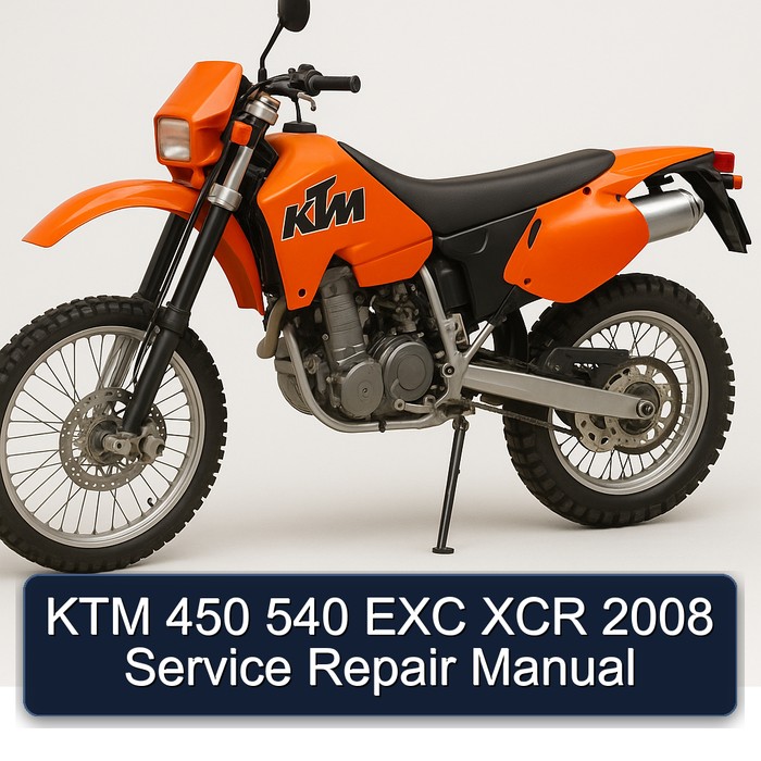 KTM 450 540 EXC XCR 2008 Service Repair Manual