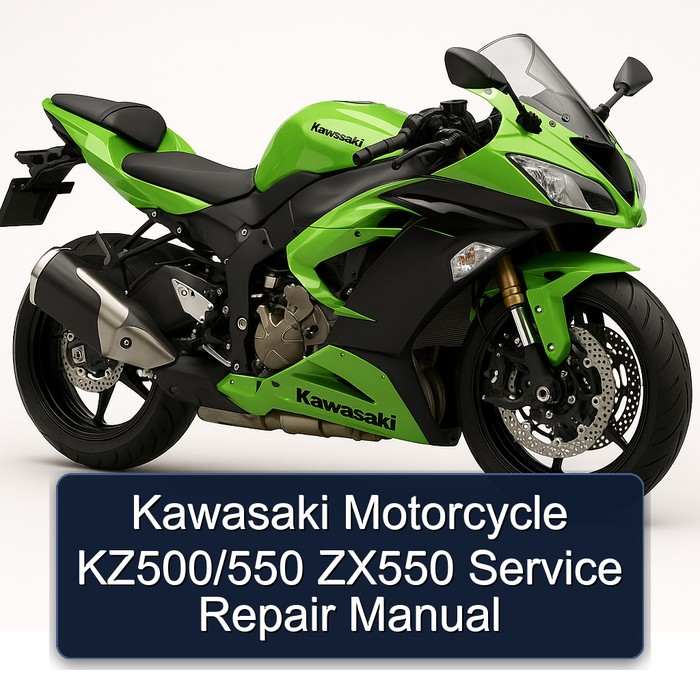 Kawasaki Motorcycle KZ500/550 ZX550 Manual de servicio y reparación