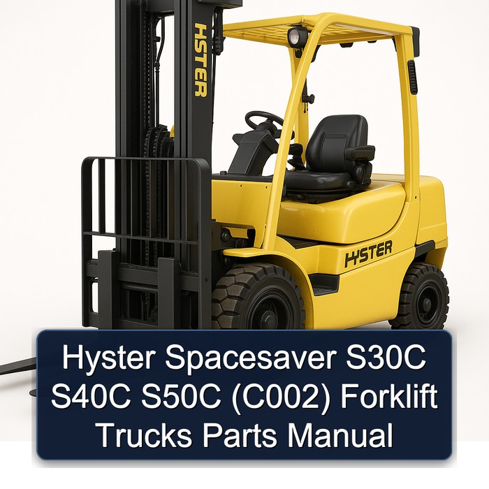 Manual de Partes de Carretillas Elevadoras Hyster Spacesaver S30C, S40C, S50C (C002)