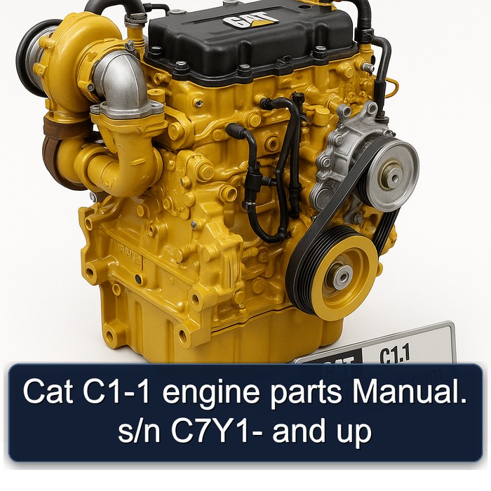 Cat C1-1 engine parts Manual. s/n C7Y1- and up