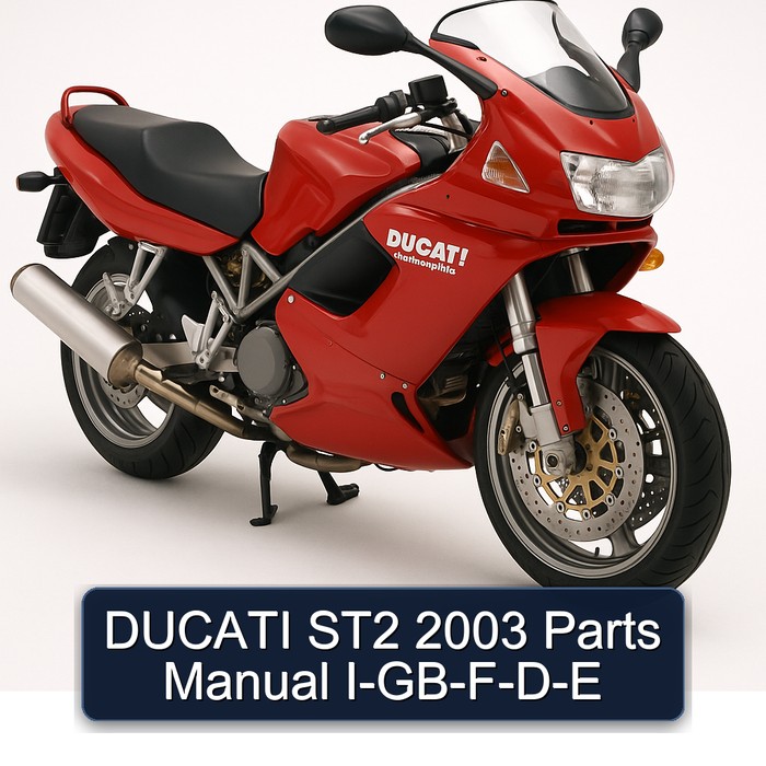 DUCATI ST2 2003 Parts Manual I-GB-F-D-E