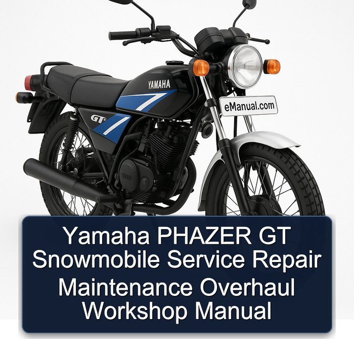 Yamaha PHAZER GT Snowmobile Service Repair Maintenance Overhaul Workshop Manual 