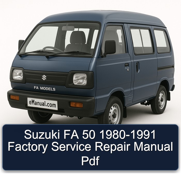 Suzuki FA 50 1980-1991 Factory Manual de servicio y reparación Pdf