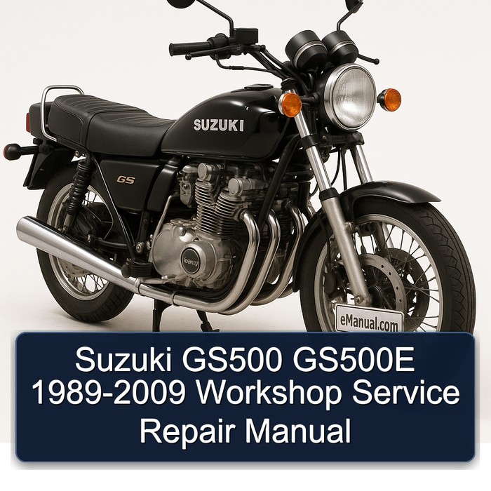 Suzuki GS500 GS500E 1989-2009 Workshop Manual de servicio y reparación