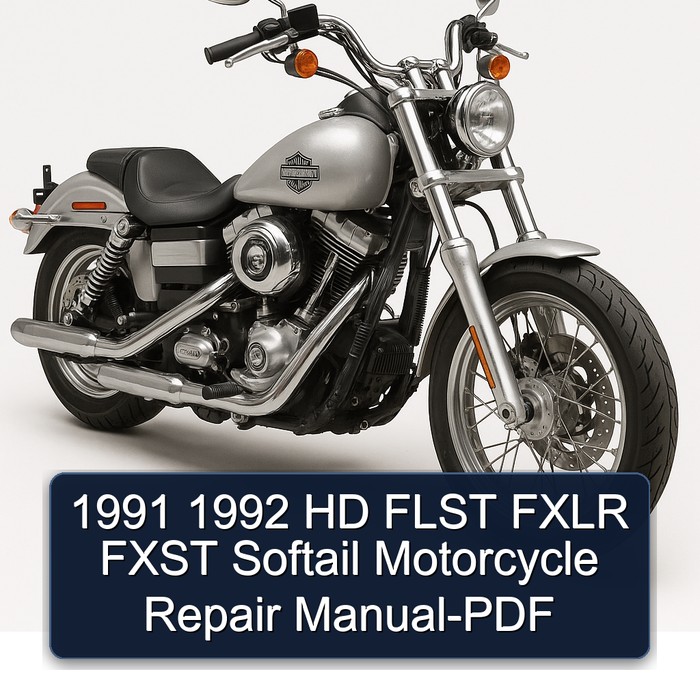 1991 1992 HD FLST FXLR FXST Softail Motorcycle Repair Manual-PDF