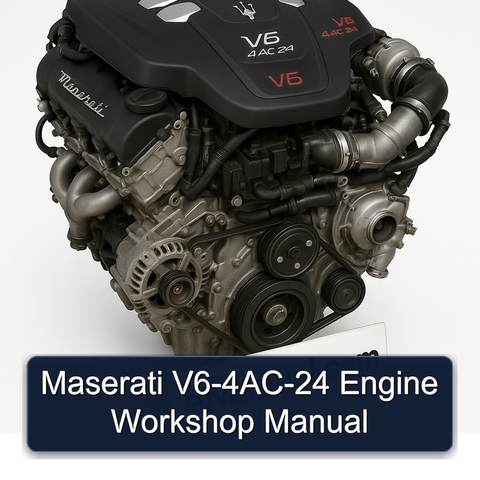Maserati V6-4AC-24 Motor Werkstatt Handbuch
