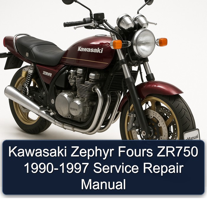 Kawasaki Zephyr Fours ZR750 1990-1997 Manual de servicio y reparación