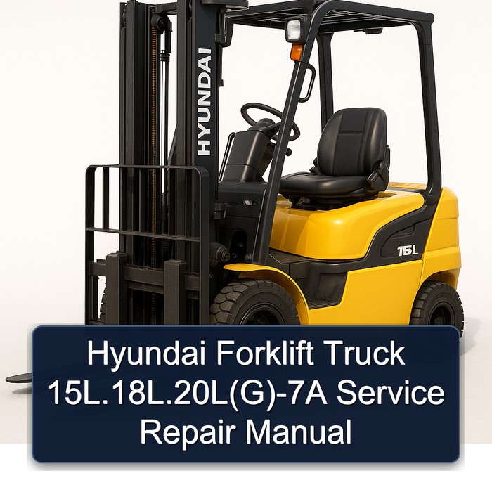 Manual de Servicio y Reparación Hyundai Montacargas 15L.18L.20L(G)-7A