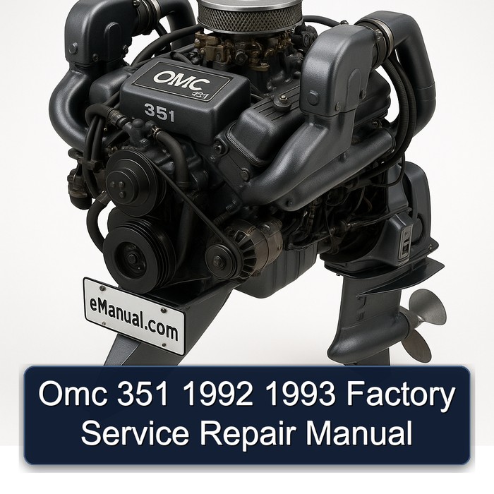 Omc 351 1992 1993 Factory Service Repair Manual