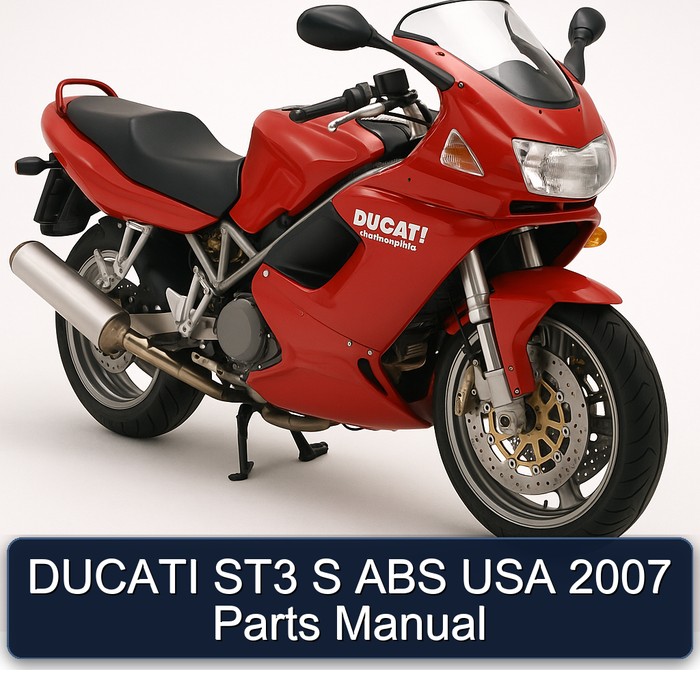 DUCATI ST3 S ABS USA 2007 Parts Manual