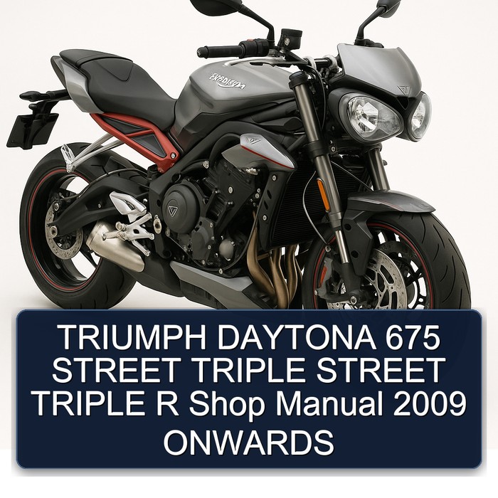 TRIUMPH DAYTONA 675 STREET TRIPLE STREET TRIPLE R Shop Manual 2009 ONWARDS