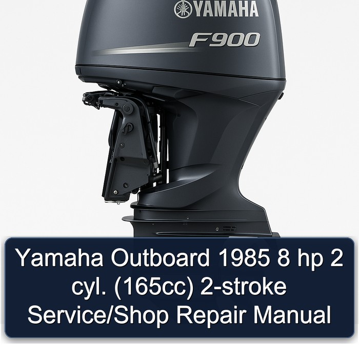 Yamaha Outboard 1985 8 hp 2 cyl. (165cc) 2-stroke Service/Shop Repair Manual