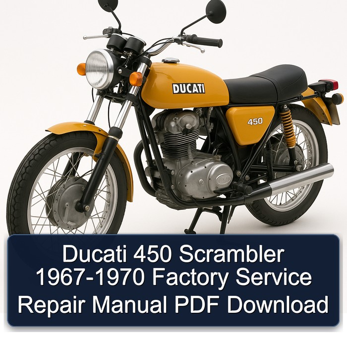 Ducati 450 Scrambler 1967-1970 Factory Service Repair Manual PDF Download