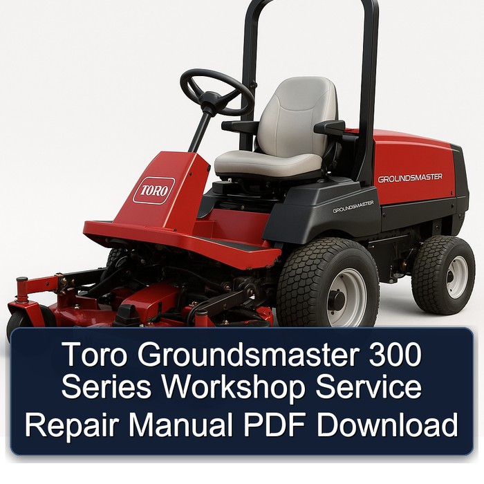 Toro Groundsmaster 300 Series Workshop Service Repair Manual PDF Download