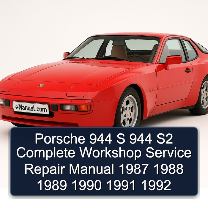 Porsche 944 S 944 S2 Complete Workshop Service Repair Manual 1987 1988 1989 1990 1991 1992