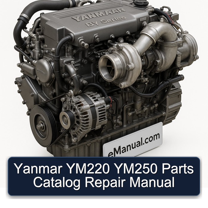 Yanmar YM220 YM250 Parts Catalog Repair Manual 
